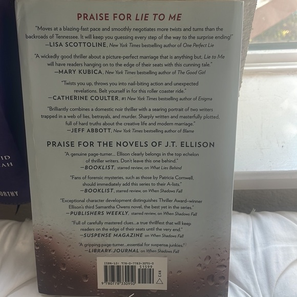 Lie To Me by JT Ellison - Picture 2 of 3